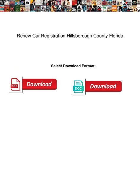 hillsborough county license renewal|hillsborough license plate renewal.